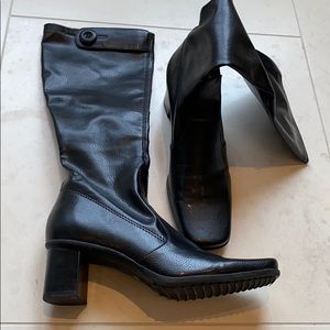 Franco Sarto Rachel tall stretch leather boot.